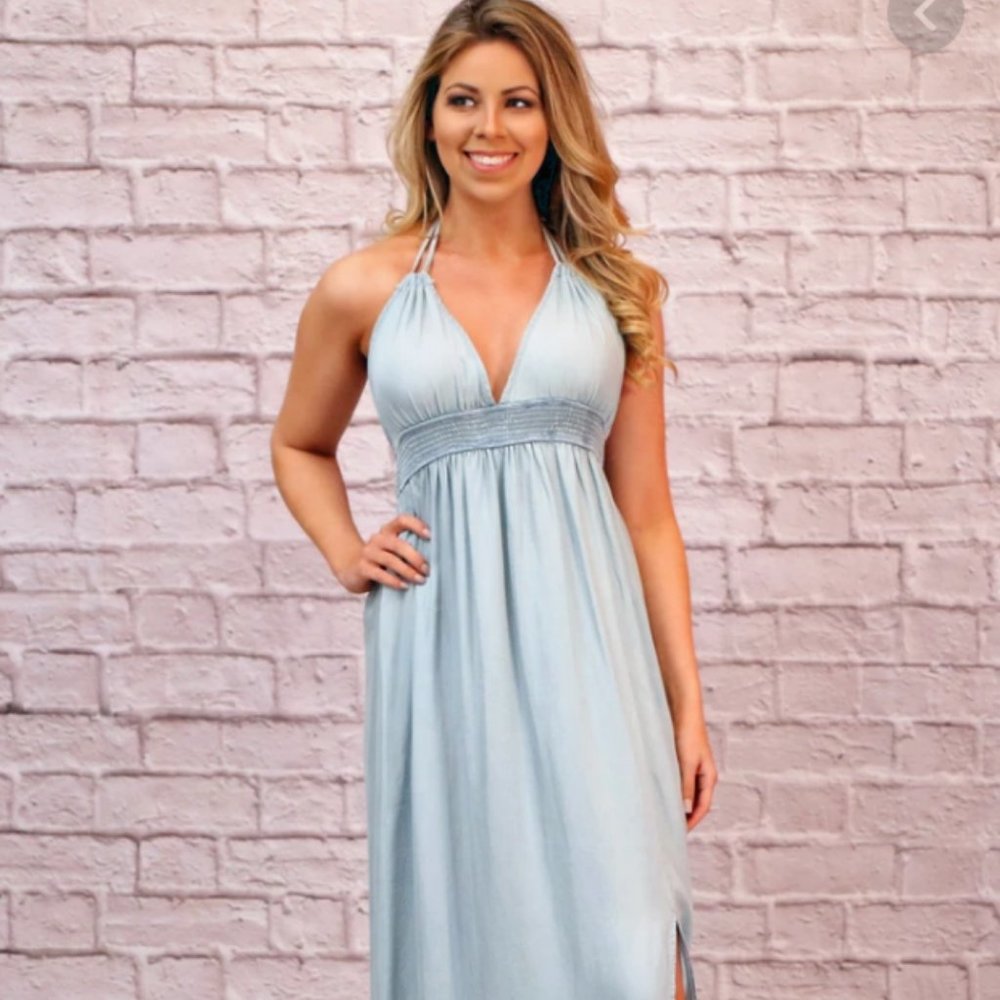 NWT Halter Top Maxi Dress